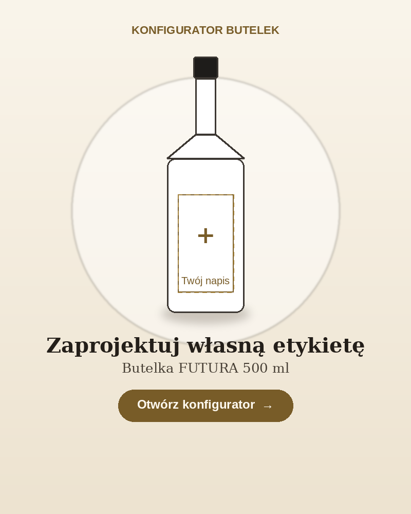 Konfigurator butelek – zaprojektuj własną etykietę