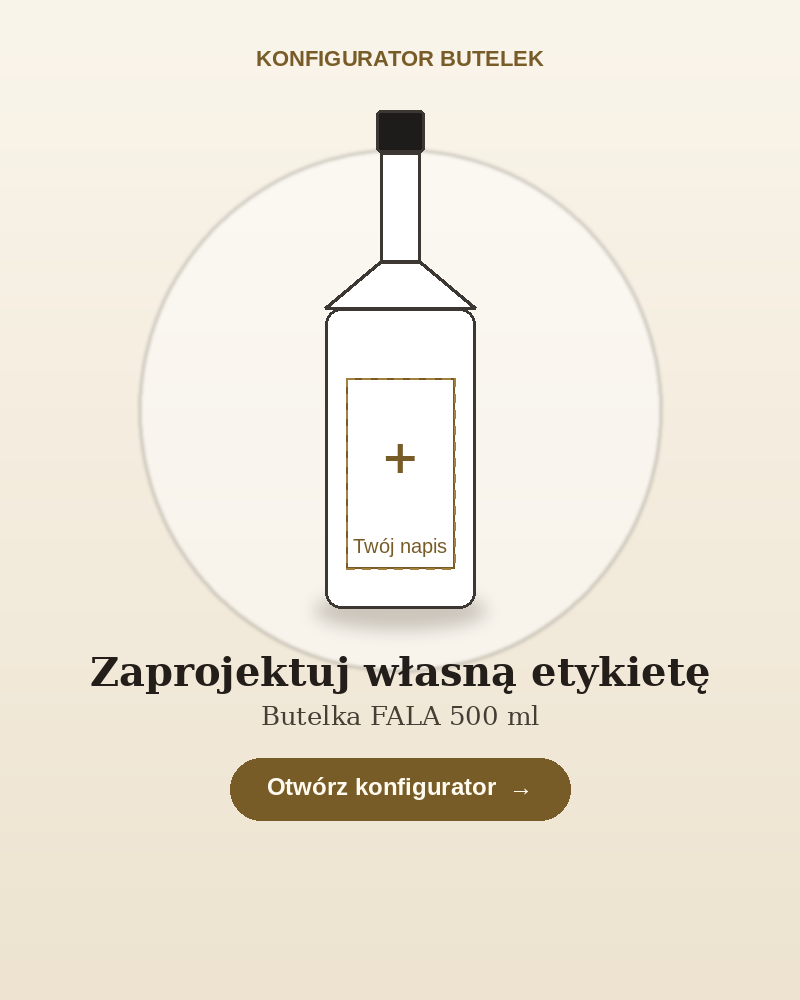 Konfigurator butelek – zaprojektuj własną etykietę