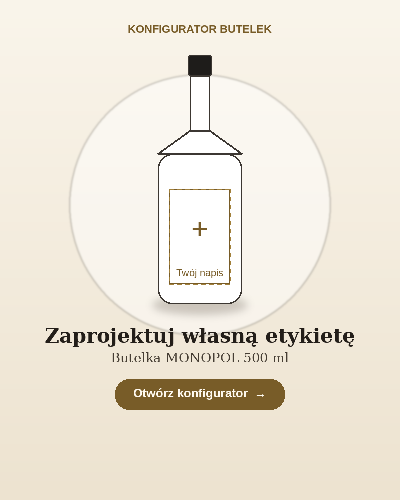 Konfigurator butelek – zaprojektuj własną etykietę